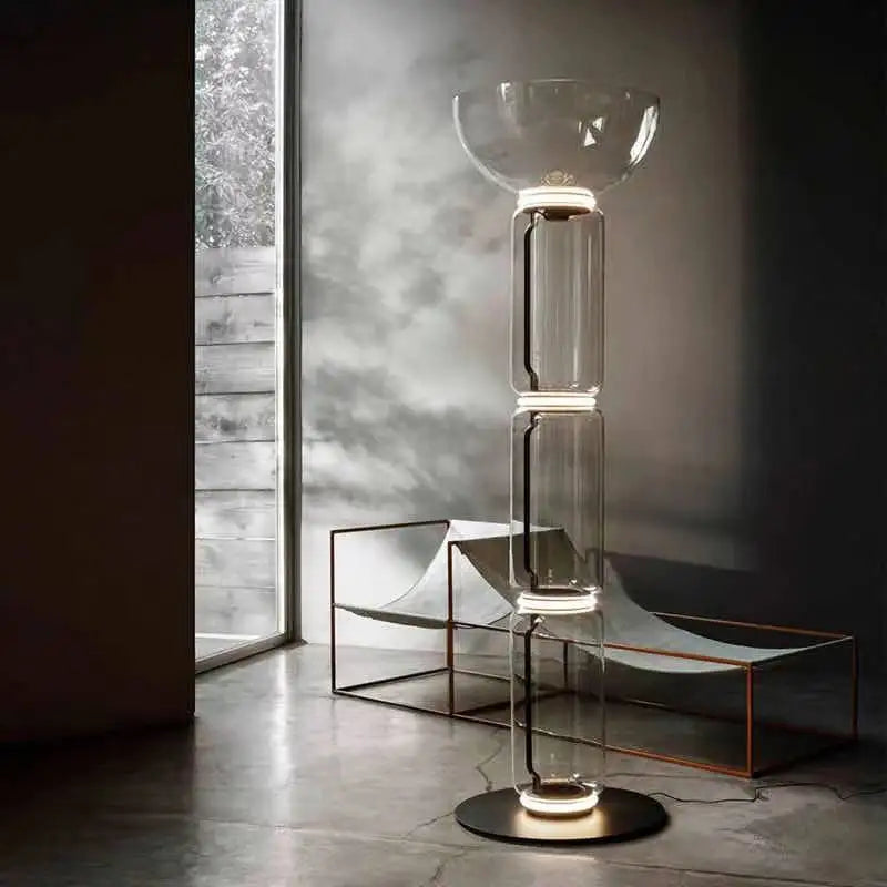 lampe led suspendue verre design moderne - vue 3 sur 25