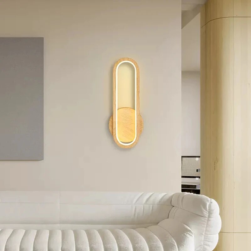 Applique murale moderne en bois LED - vue 4 sur 9