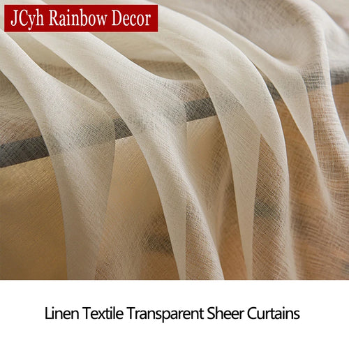 Voilage moderne transparent pour salon chambre fenêtre léger