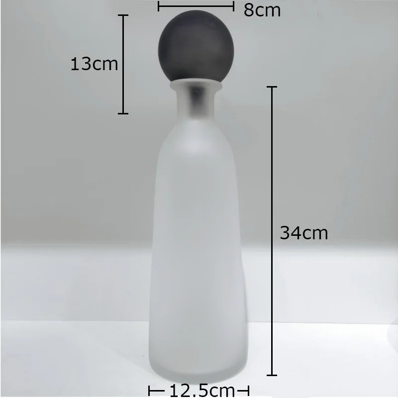 vase en verre dépoli pour fleurs artificielles décoration moderne - vue 16 sur 21