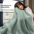 plaid coton mousseline léger boheme respirant canapé lit