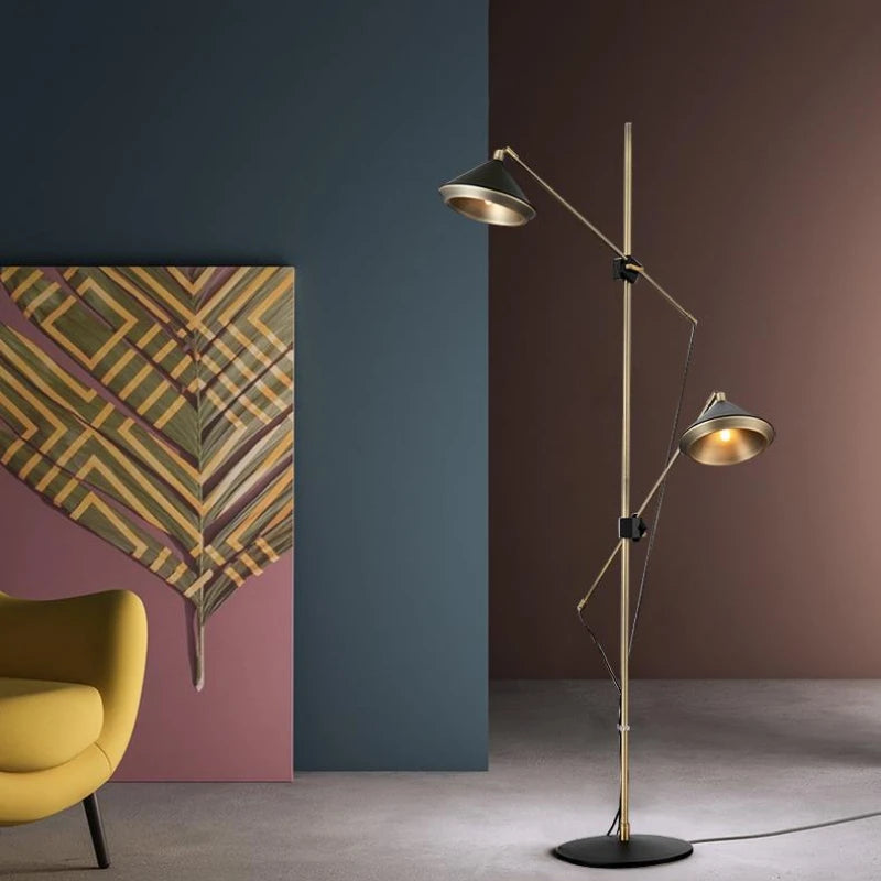 lampadaire moderne avec haut-parleur design luxe réglable - vue 5 sur 7