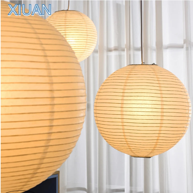 Lustre en papier vintage pour chambre à coucher - vue 4 sur 11