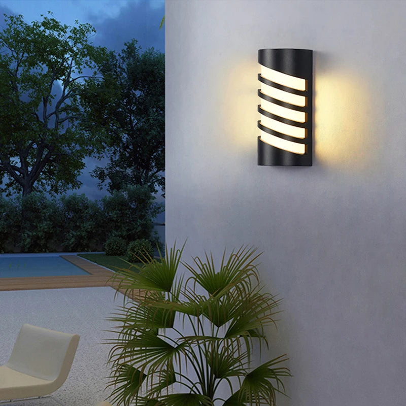 applique murale led résistantes à l'humidité pour décoration extérieure rurale
