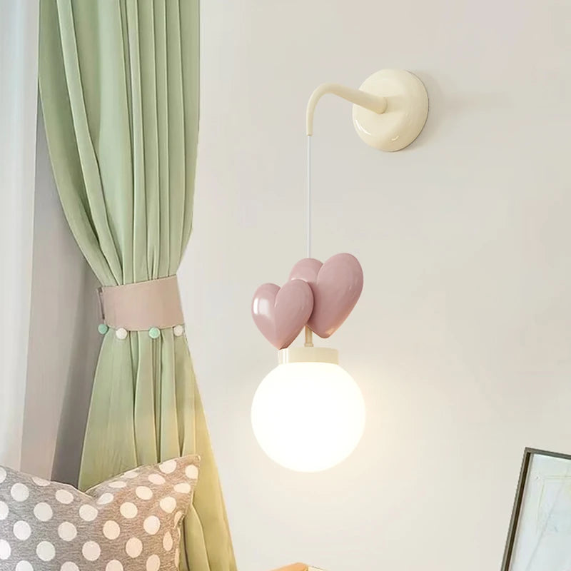 applique murale enfants amour bébé décoratives e27 - vue 5 sur 11