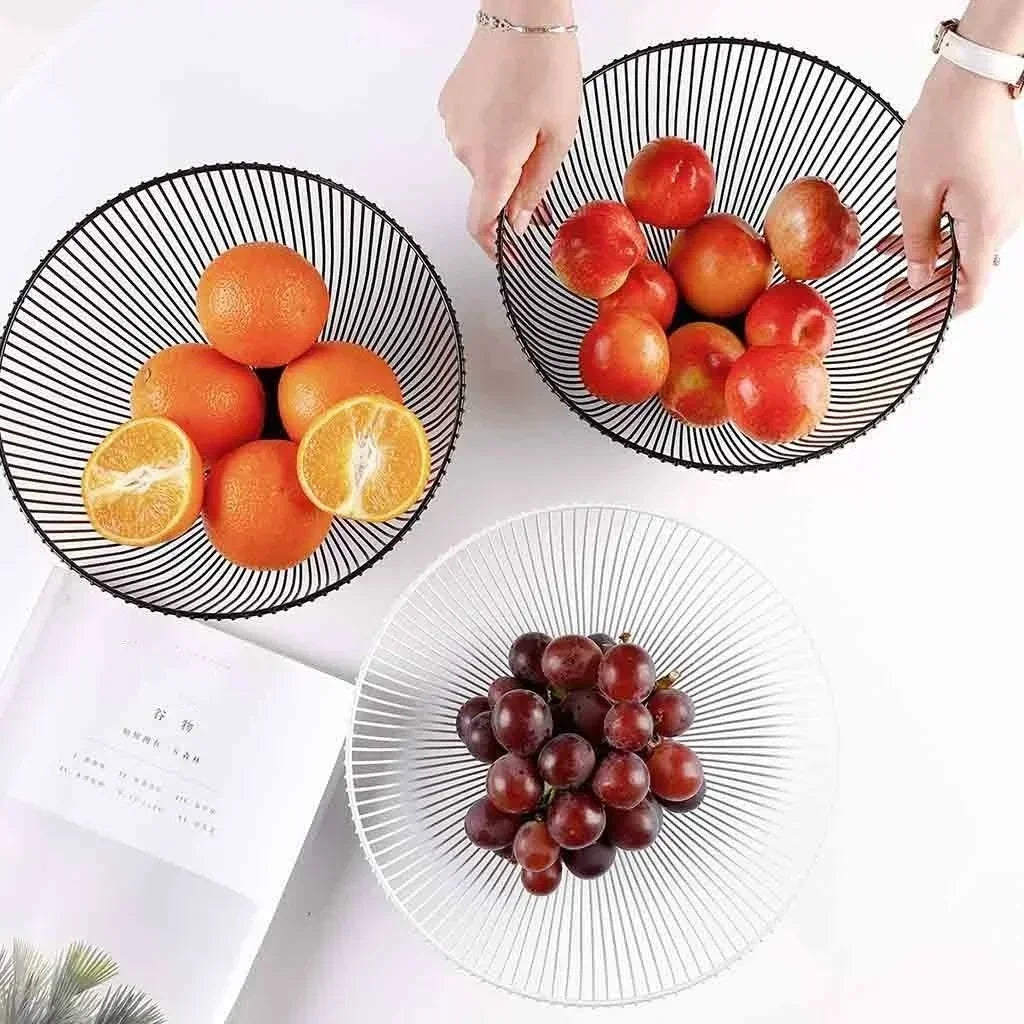 grand panier de rangement en métal pour la maison et la décoration - vue 6 sur 8