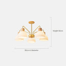 Lustre nordique en bois de style japonais