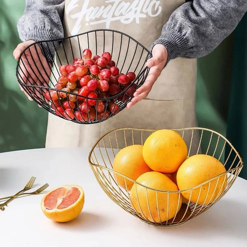 corbeille en métal pour fruits pain légumes et collations