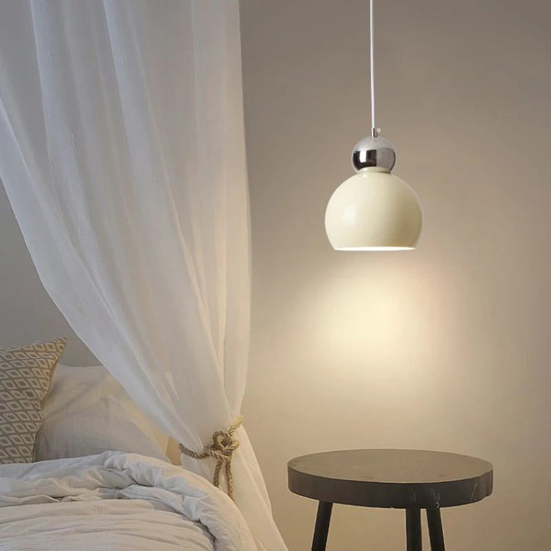 Nordique LED Suspension Plafonnier Crème Vent Gourde Lampe Pour Salon Chambre Étude Salle À Manger Décoration De La Maison Luminaires