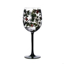 Verre a vin arbre quatre saisons peint main