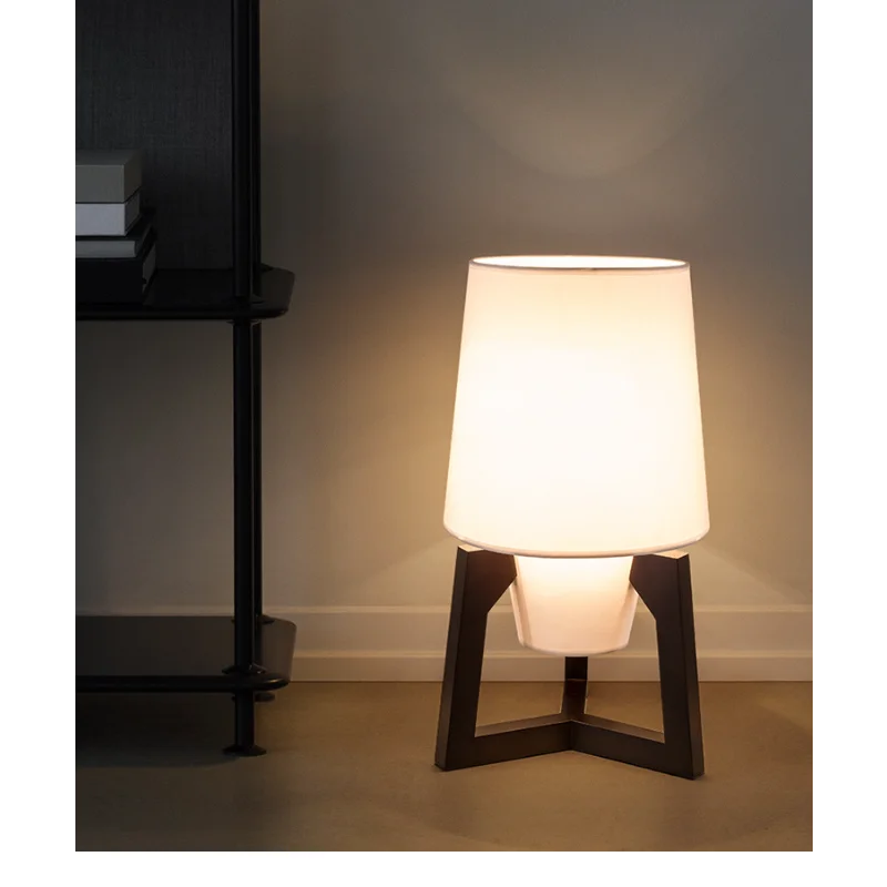 lampadaire en tissu japonais design rétro pour intérieur moderne - vue 5 sur 9
