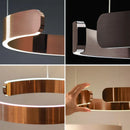 Lustre anneau LED plafond moderne lustre salle à manger Table à manger éclairage plafond lustre éclairage décoration de la maison