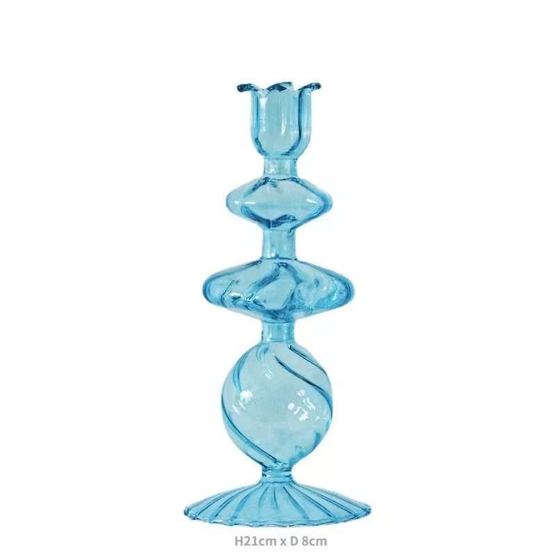 bougeoirs décoratifs en verre pour mariage et décoration intérieure - vue 26 sur 32