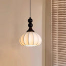 lustre en soie avec abat-jour en tissu lumineux