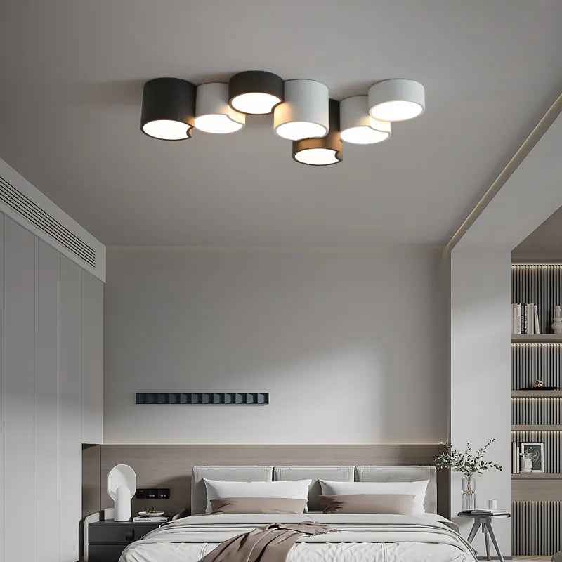 Lustre Lumières Géométrique Simple Moderne Luminaire Décor - vue 4 sur 15