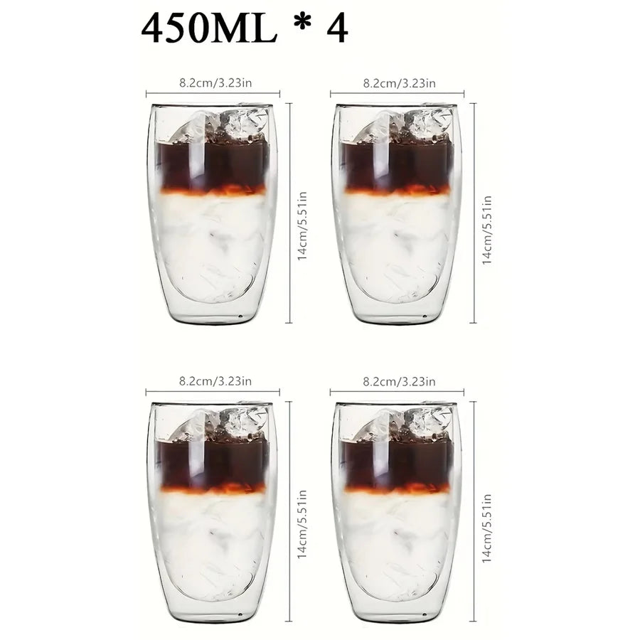 Verres double paroi isolants style expresso whisky artisanaux