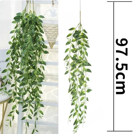 jardinière murale en rotin et osier fait main pour plantes - vue 22 sur 28