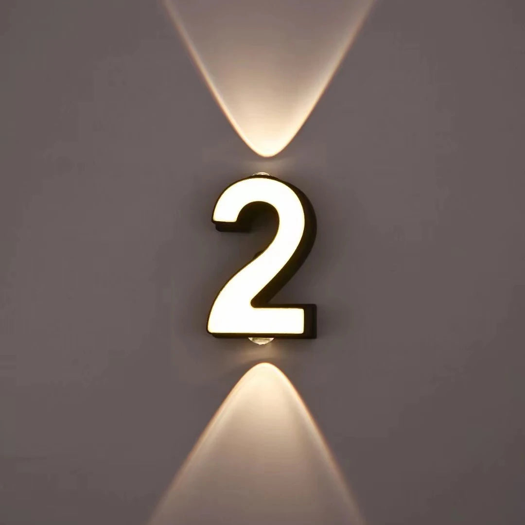 lampe numérique extérieure étanche led projection paysage signature moderne - vue 4 sur 15