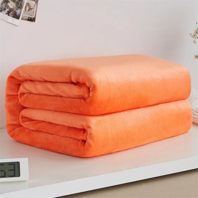 plaid flanelle polaire doux chaud pour lit canapé