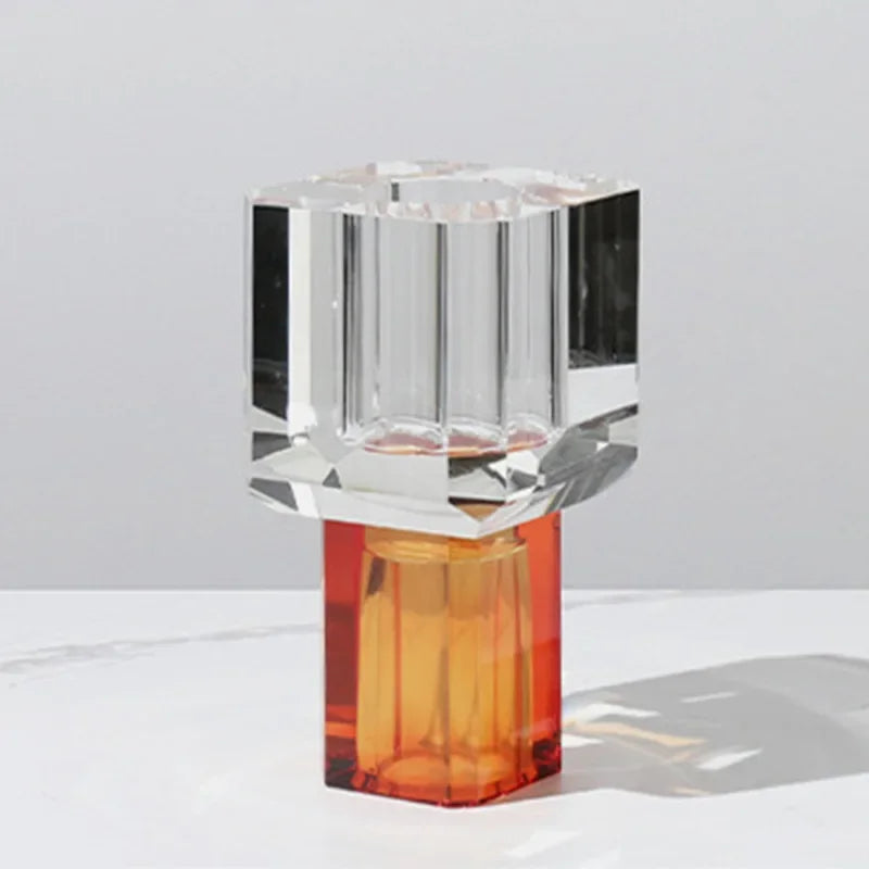 vase en verre cristal transparent pour décoration florale - vue 8 sur 11