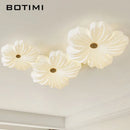 Plafonnier Fleurs Modernes Montage Surface Blanc