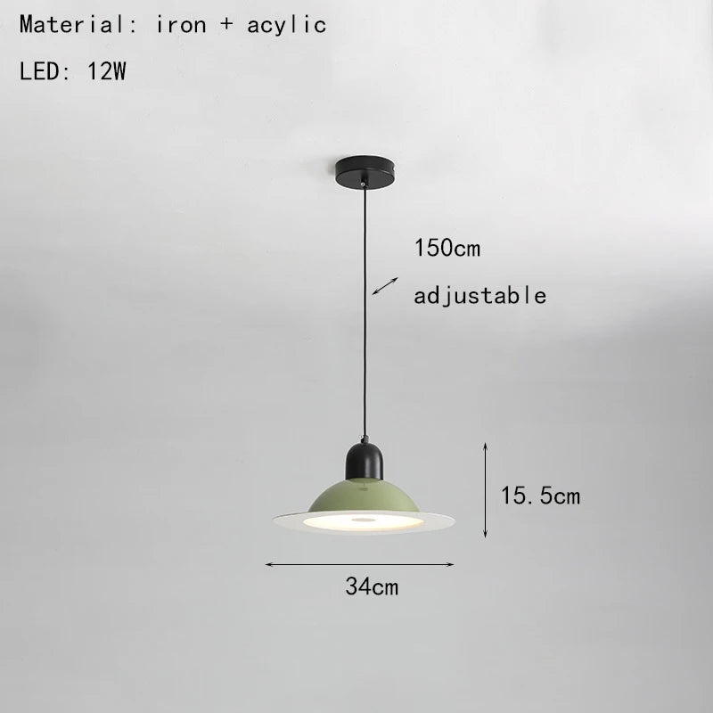 suspension led métal fil réglable lampe suspension