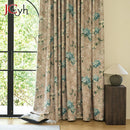 Rideau occultant motif hortensia style moderne salon chambre