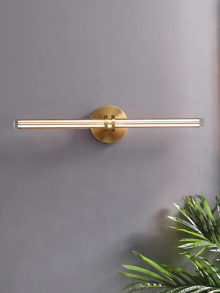 applique murale en cristal et cuivre pour décoration moderne - vue 8 sur 7