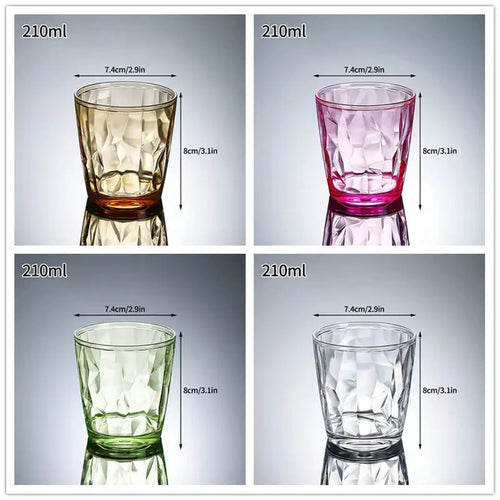Verres incassables acrylique reutilisables pour vin biere jus