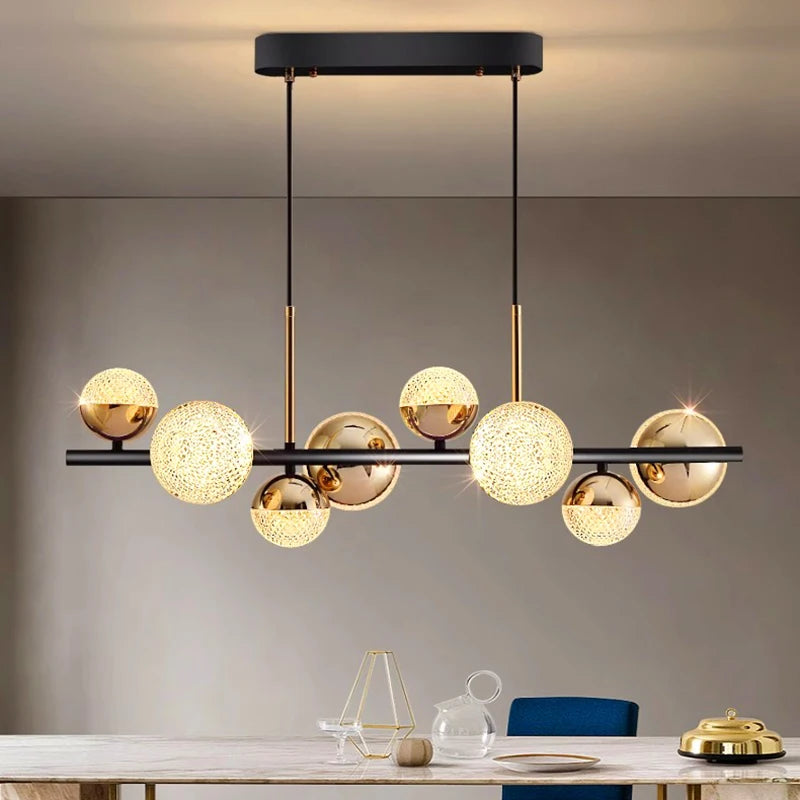 lustre nordique décoratif suspension éclairage intérieur - vue 2 sur 8
