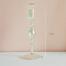 bougeoir en verre décoration nordique pour mariage et fleurs