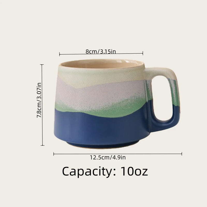 Mug cafe ceramique porcelaine style elegant fait main