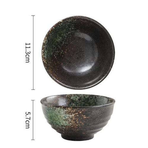 Bol à riz céramique style corne japonaise original