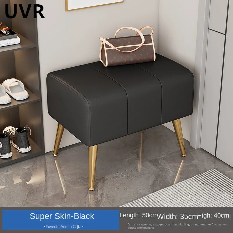 Banc à chaussures moderne et luxueux avec assise confortable