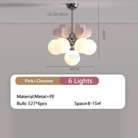 lustre de princesse avec bulle en forme de cœur pour chambre d'enfant