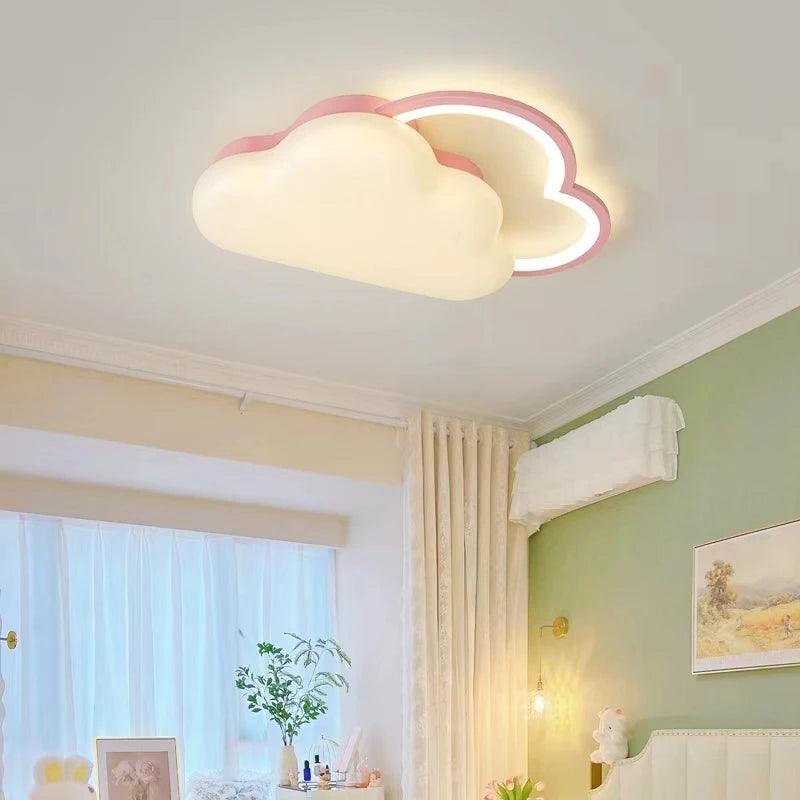 plafonnier nuage arc-en-ciel pour chambre enfant romantique et douce - vue 2 sur 8