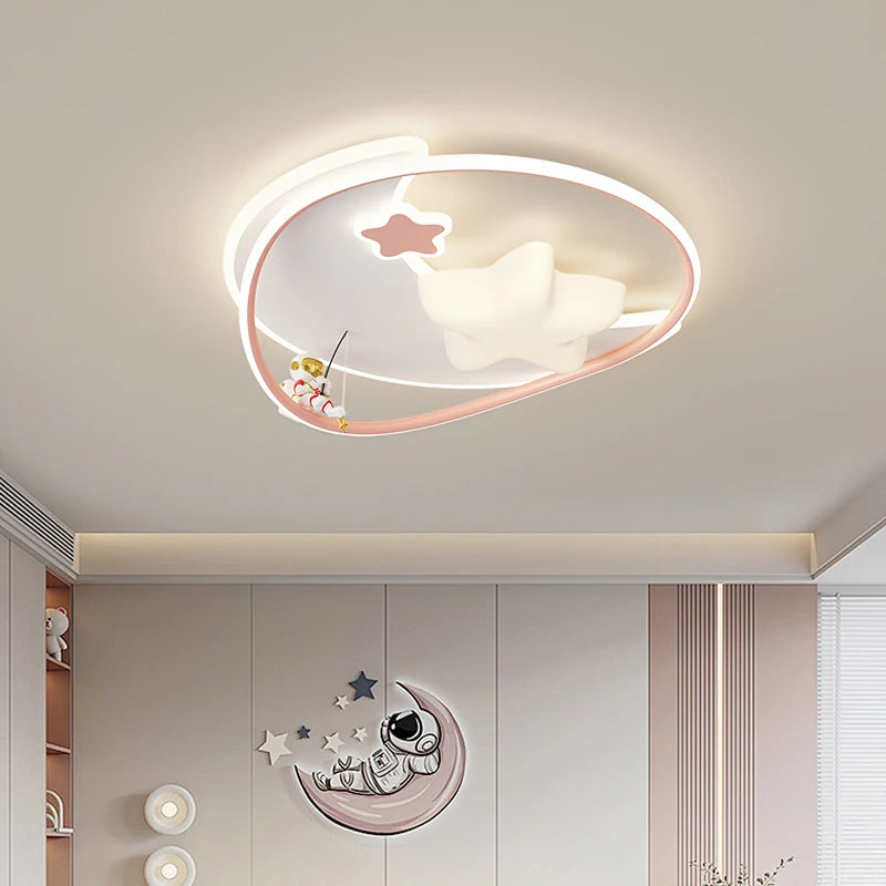 lampe de chambre enfant moderne à protection des yeux étoile créative - vue 3 sur 10