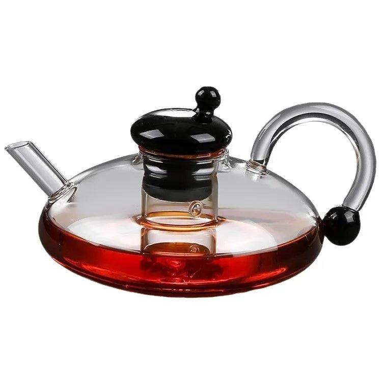 Théière en verre borosilicate résistante chaleur cuisine