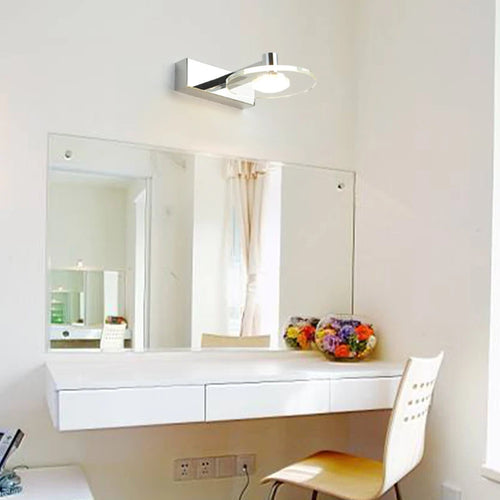 applique murale led en acrylique étanche antibuée pour miroir