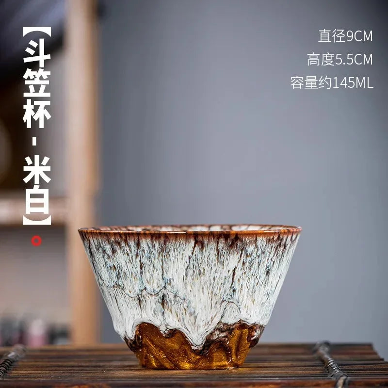 tasse à thé kung fu céramique style tianmu