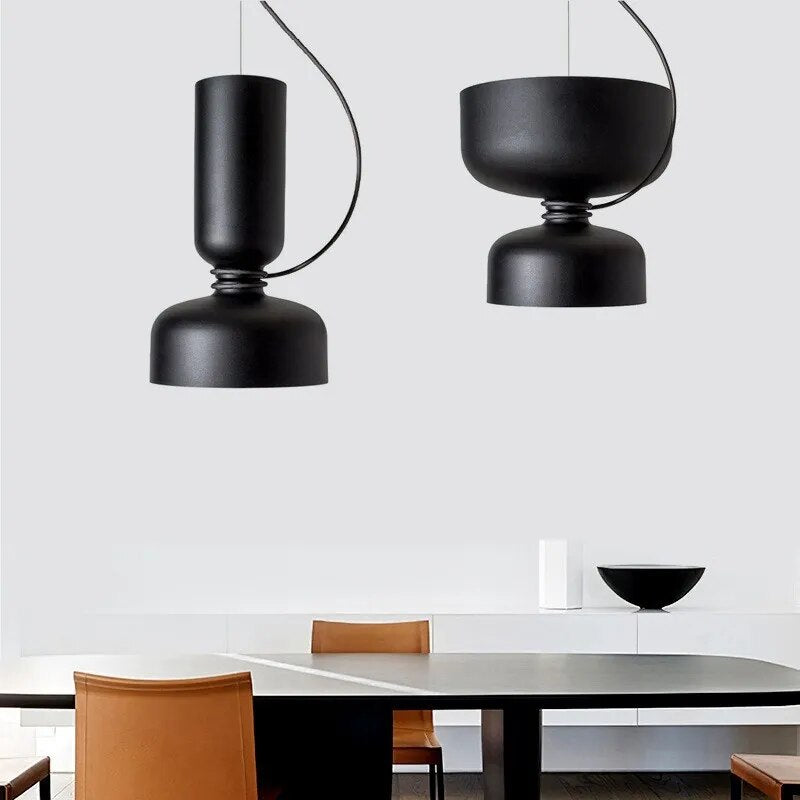 Suspension LED moderne minimaliste en fer - vue 2 sur 24