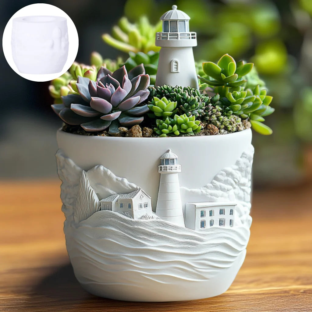 moule en silicone pour pot de fleurs et rangement décoratif - vue 4 sur 6