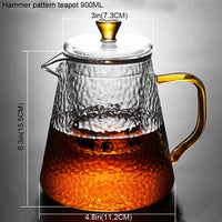 théière japonaise verre infuseur style traditionnel résistante chaleur