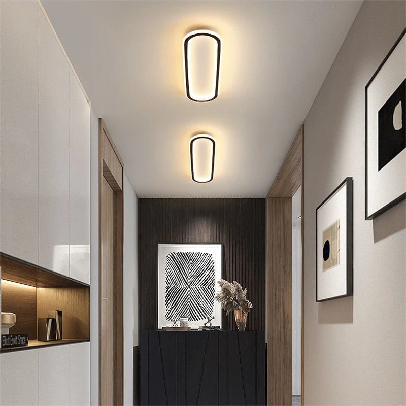 plafonniers annulaires nordiques leds modernes pour restaurant de cuisine