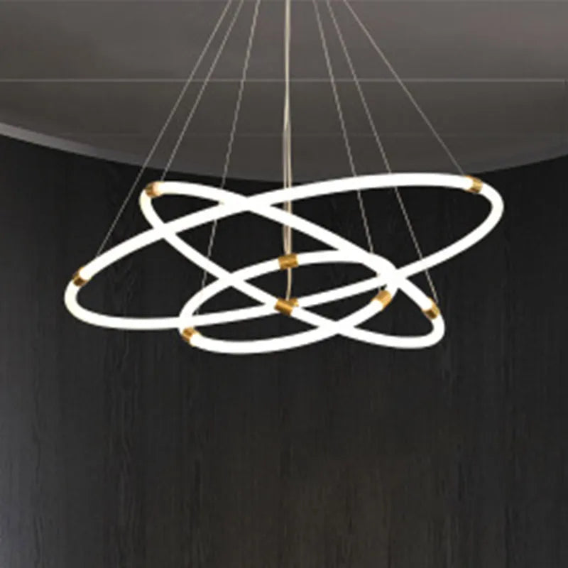 lustre moderne lumineux pour cuisine et salle à manger - vue 3 sur 5