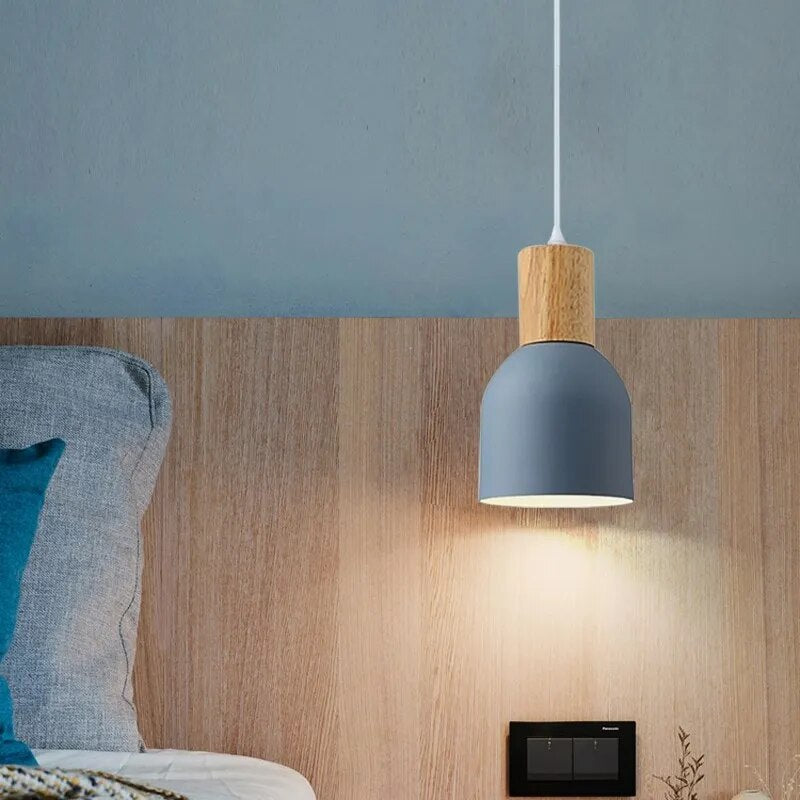 Suspension LED nordique en aluminium Macaron - vue 4 sur 9