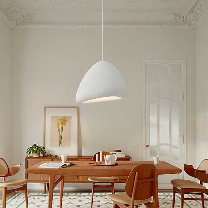 suspension à led style japonais wabi sabi moderne pour décoration intérieure - vue 6 sur 10