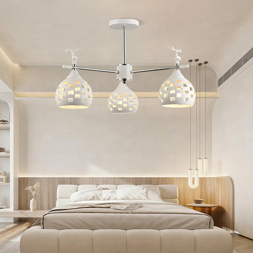 Style scandinave suspension lampe chambre plafonniers salon lampes suspendues cuisine plafond lustre E27 tête de lampe
