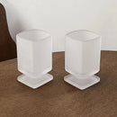 Verre carré dépoli style moderne pour boissons froides
