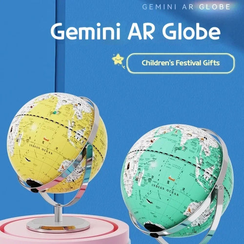 globe lumineux éducatif carte du monde décoration géographie